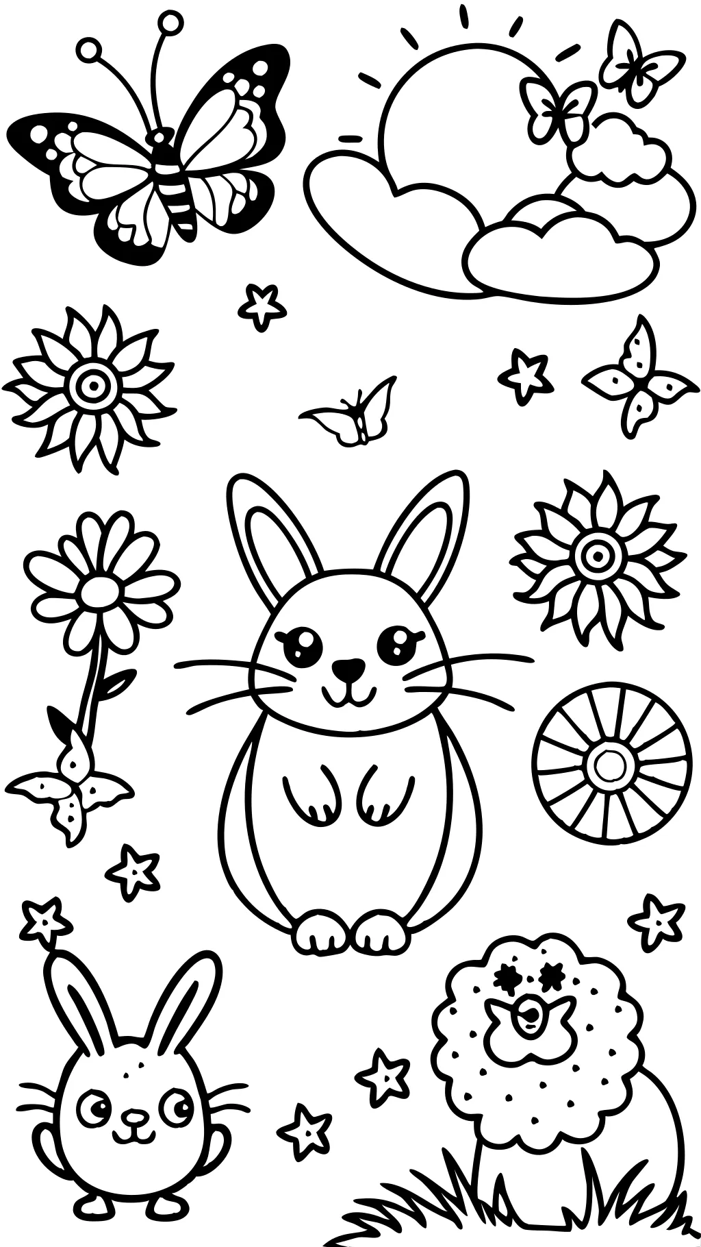 coloriage de printemps imprimable